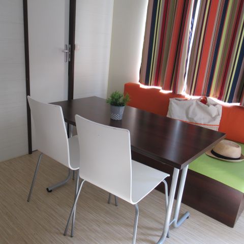 Mobilheim 3 Personen - Mobilheim CONFORT 27m² 2 Zimmer - integrierte überdachte Terrasse und Geschirrspüler