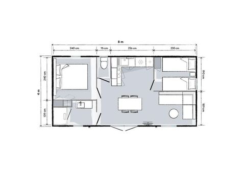 MOBILE HOME 4 people - Sunêlia Prestige Escapade 2 Bedrooms