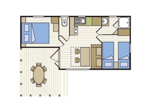 MOBILHOME 6 personnes - PERLE