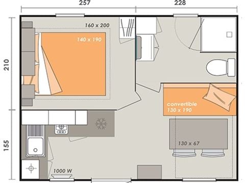 MOBILHOME 4 personnes - ALOHA