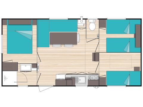 CASA MOBILE 6 persone - CLIMATIZZAZIONE COMFORT MISTRAL