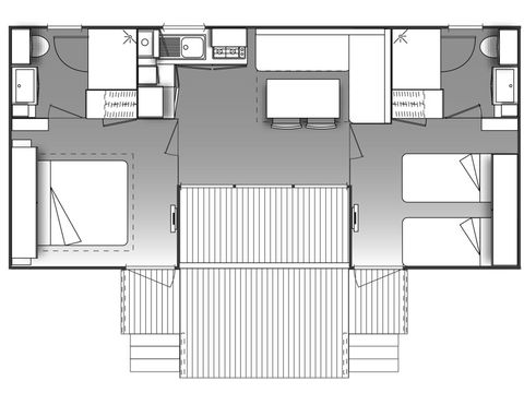 MOBILHOME 4 personas - DUNE PREMIUM