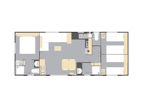 MOBILHOME 6 personnes - Confort+ - 3 chambres