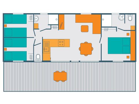 MOBILHOME 6 personas - PRIMA 6 PERS. 42M²