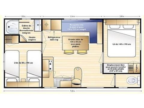 MOBILHOME 4 personas - FAMILIA