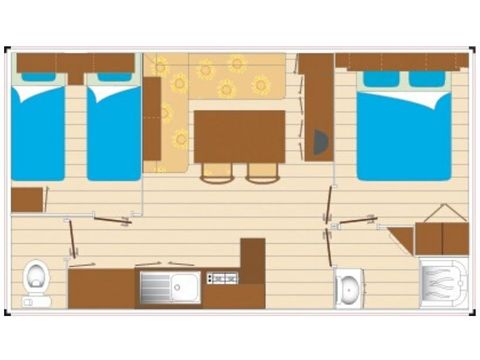 MOBILE HOME 6 people - Mobil-home Evasion 6 people 2 bedrooms 28m² - mobile home for 6 people