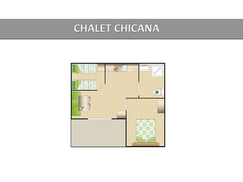 CHALET 4 Personen - Loggia Komfort chalet PMR