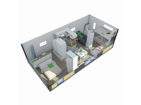 MOBILHOME 5 personas - PREMIUM TAOS 2bed 5 pers con aire acondicionado y lavavajillas