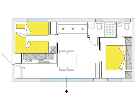 BUNGALOW 5 people - 2 bedrooms