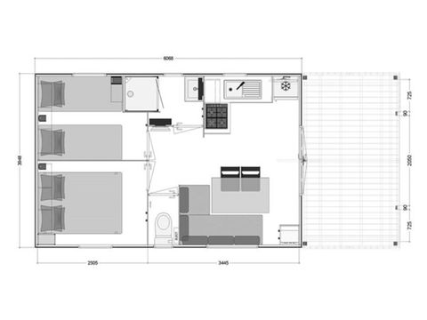 MOBILE HOME 4 people - "Le Bordardoué - Premium