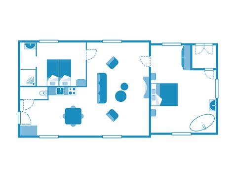 Apartement 4 Personen - WOHNUNG Delacroix 4p 2ch PRESTIGE