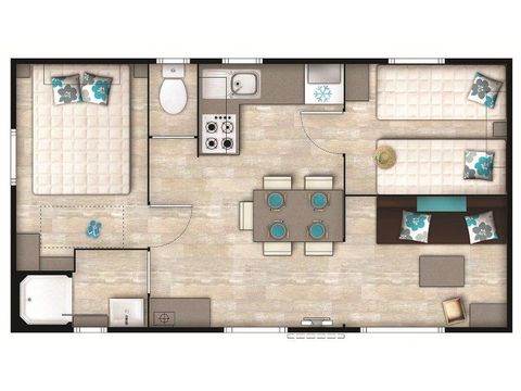 MOBILHOME 6 personas - Modulo 30m² (30m²)