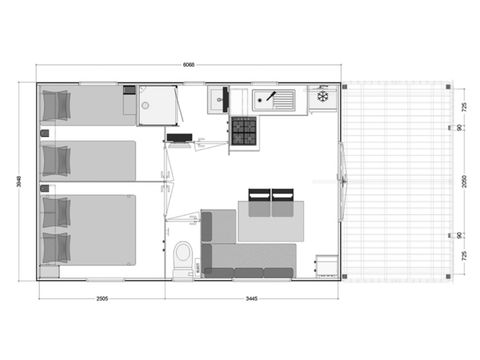 MOBILHOME 6 personas - CASA RURAL 4/6 PERS