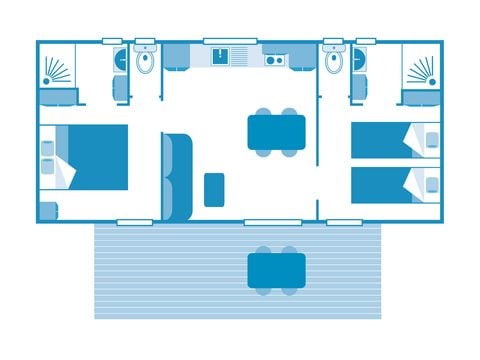 Mobilheim 4 Personen - COTTAGE Rospico 4p 2ch PREMIUM