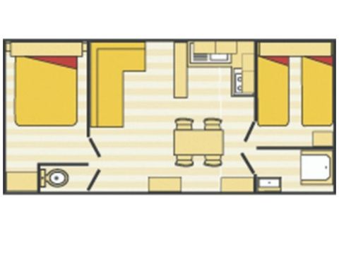 Mobilheim 6 Personen - Evasion 2 Zimmer 23m²