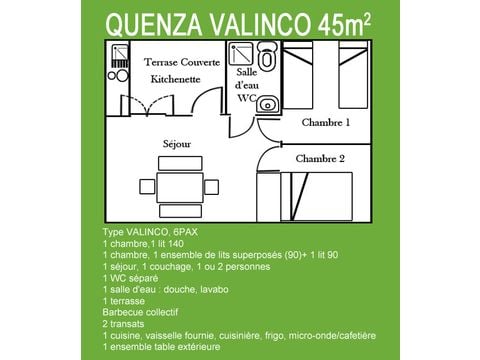 CHALET 6 personnes - Valinco (Arrivées Samedi)