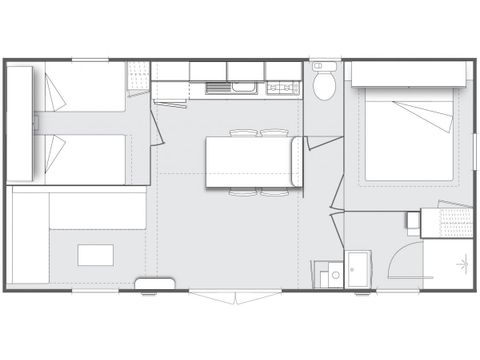 MOBILHOME 6 personnes - Bois