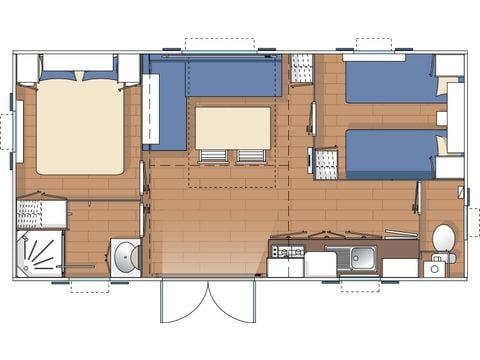 MOBILE HOME 5 people - Cottage Eco - 28 m² (28 sqm)