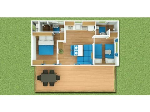 MOBILE HOME 6 people - Lanterna Home 4/6 People (4 adults + 2 children) Air-conditioned + TV