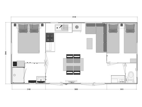 MOBILHOME 5 personnes - 2ch 31m² confort