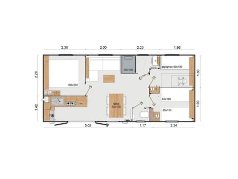 MOBILHOME 6 personnes - ALTANA