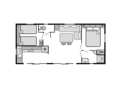 MOBILE HOME 4 people - Riviera STANDARD 4 people