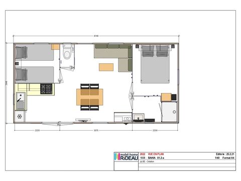 MOBILHOME 4 personnes - Mobil home Ciela Privilège - 2 chambres - barbecue