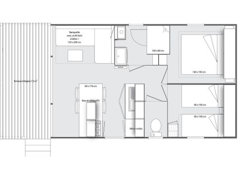 MOBILHOME 4 personas - OHARA FACE COMFORT