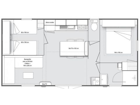 MOBILHOME 6 personas - Calypso