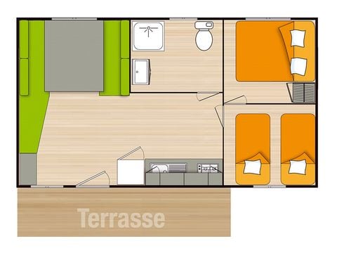 Mobilheim 4 Personen - Eco