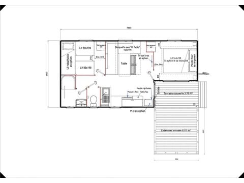 MOBILE HOME 4 people - Classic Mobile-home 2bed 4p semi-integrated terrace