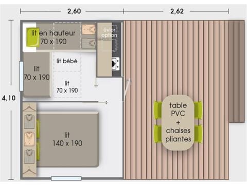 Safaritent 5 personen - Eco 2 persoons 5 persoons tent