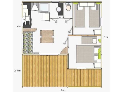 CHALET 4 people - CONFORT+ (2 bedrooms)