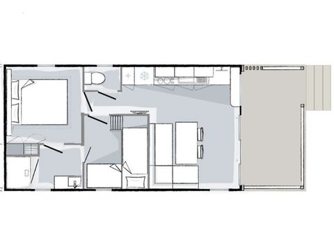 MOBILHOME 4 personas - Mobile-home Premium 4 personas 2 dormitorios 28m² - Mobile-home Premium 4 personas 2 dormitorios 28m² - Mobile-home Premium 4 personas