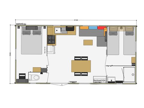 MOBILHOME 4 personas -  "GRAN CONFORT" 2 habitaciones