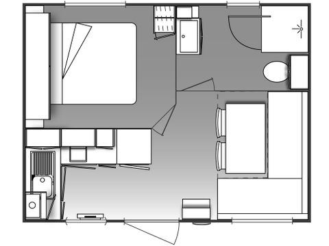 MOBILHEIM 2 Personen - EL PEQUENO - 1 Schlafzimmer