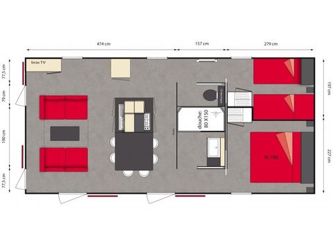 MOBILE HOME 4 people - HACIENDA - 2 Bedrooms