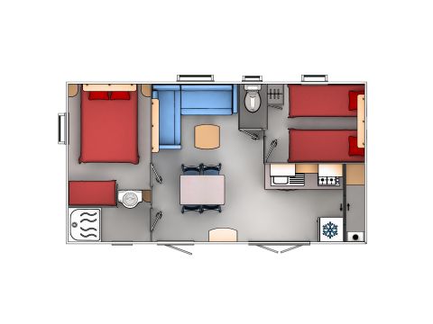 MOBILE HOME 4 people - COMFORT + air conditioning