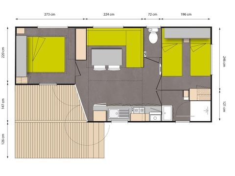 CASA MOBILE 5 persone - MH2 29 m² (29 m²)