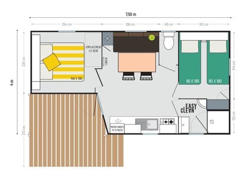 MOBILE HOME 4 people - Mobile Home Loggia (new 2020)