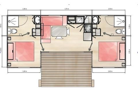 MOBILHOME 5 personas - VIOLETTE