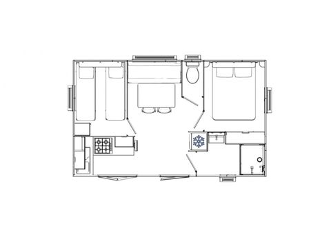 MOBILE HOME 4 people -  CONFORT EVO 24 m²