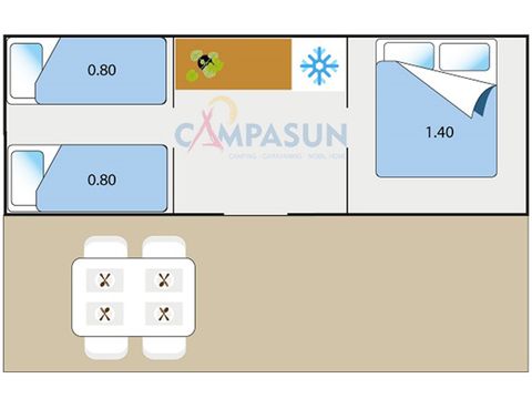 ALOJAMIENTO INUSUAL 4 personas - Coco Sweet (sin instalaciones sanitarias)