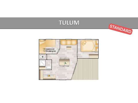 MOBILHOME 5 personas - TULUM ESTÁNDAR.