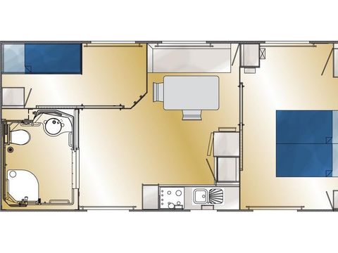 MOBILHOME 4 personas -  Super Riviera equipado PMR Aire acondicionado