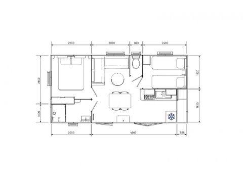 MOBILHEIM 6 Personen - EVO 29 - CLIM