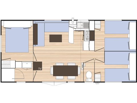 MOBILHOME 6 personas - Confort + TV