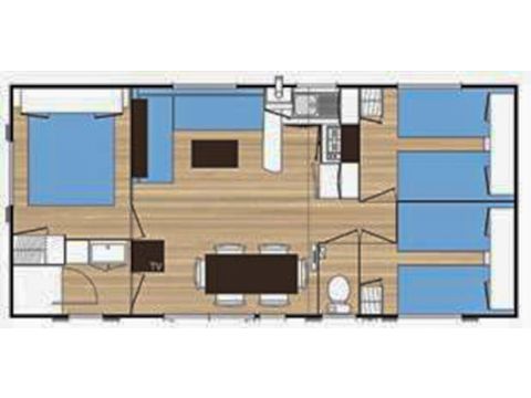 MOBILHOME 6 personnes - Mobil home Familial - 3 chambres