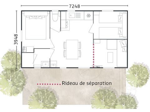 MOBILE HOME 6 people - MODULO 2 bedrooms