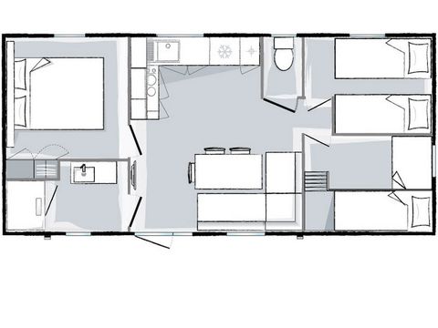 MOBILE HOME 6 people - Eco-Lodge (max. 2 adults)